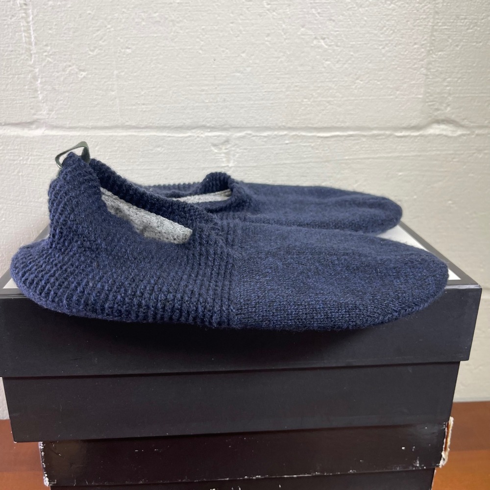 Bombas‎ Gripper Slippers Navy Blue Knit Cozy Slip On Men's Size XL